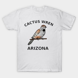 Cactus Wren, State Bird of Arizona T-Shirt